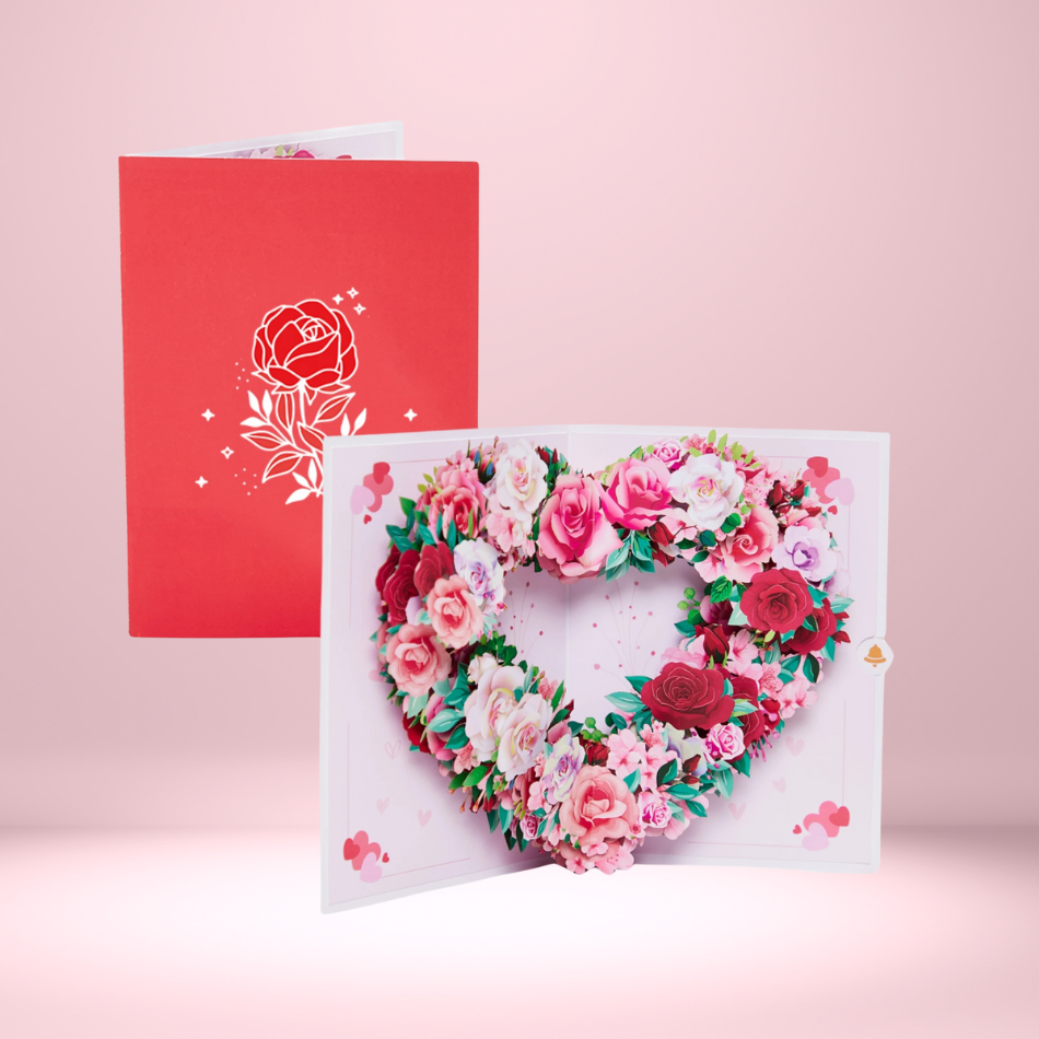 Flower-Shaped Gift Card