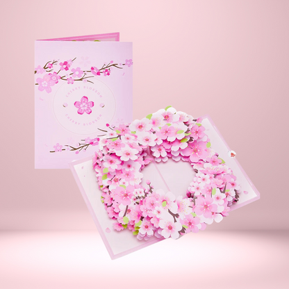 Flower-Shaped Gift Card