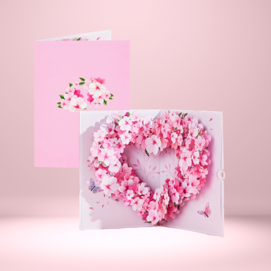 Flower-Shaped Gift Card